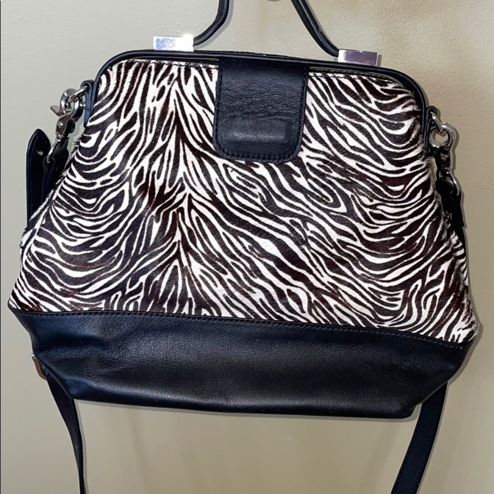 NWT Ann Taylor Zebra Print Bag